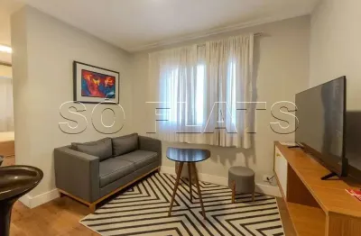 Flat paulista flat i, flat disponível para locação com 28m², 01 dorm e 01 vaga de garagem.
