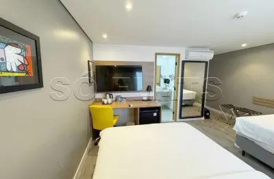 Holiday inn parque anhembi, quarto de hotel para investimento com 26m² e 01 vaga de garagem