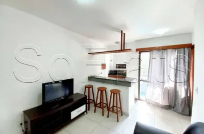 Flat no griffes residence com 30m², 1 dormitório e 1 vaga disponível para locação no morumbi.
