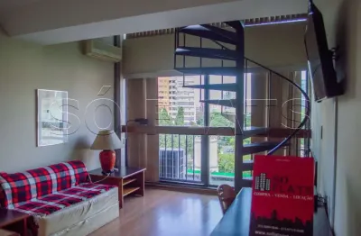 Flat no jardins com 56m², com serviços, sem burocracia na locação a 100 metros da av. paulista.