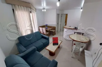 Flat para locação no personal contendo 42m², 1 dormitório e 1 vaga de garagem.