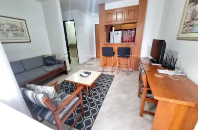 Flat disponível para locação nos jardins, contendo 42m², 1 dormitório e 1 vaga de garagem.