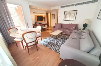 Flat no george v maria lisboa, contendo 66m², 1 dormitório e 1 vaga, nos jardins.