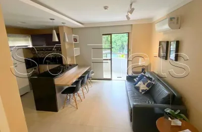 Flat no paulista wall street com 49m², 1 dormitório e 1 vaga, disponível para locação.