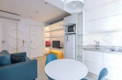 Flat no vx-change, disponível para locação com 38m² contendo 1 dormitório e 1 vaga de garagem.