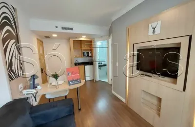 Flat mobiliado em pinheiros  com 28m² e 01 vaga de garagem