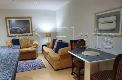 Flat disponível para locação no bairro dos jardins próximo da avenida 9 de julho e avenida paulista.