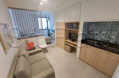 Flat disponível para locação no Poeta Drummond contendo 27m², 1 dormitório e 1 vaga de garagem.