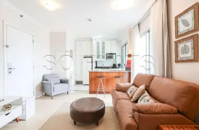 Flat quality bela cintra disponível para venda com 45m², 01 dorm e 01 vaga de garagem