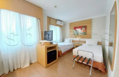 Esuítes congonhas hotels, flat disponível para locação contendo 25m², 1 dormitório e 1 vaga.