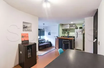 Park plaza brooklin, flat disponível para locação contendo 49m², 1 dormitório e 1 vaga de garagem.