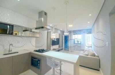 Flat disponível para locação no le bougainville, 51m², 1 dormitório e 1 vaga de garagem.