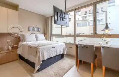 Studio disponível para locação em pinheiros mobiliado e decorado com excelente localização.