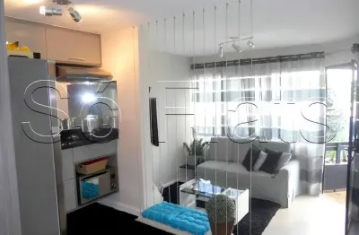 Park plaza brooklin, flat disponível para locação contendo 48m², 01 dormitório e 01 vaga de garagem.