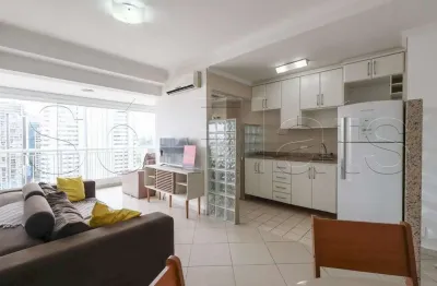 Flat para locação contendo 55m² com 1 dormitório e 1 vaga de garagem no brooklin