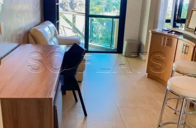 Metropolitan hall, disponível para locação contendo 35m², 01 dormitório e 01 vaga.