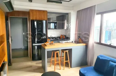 Pininfarina, flat disponível para locação com 50m², 1 dormitório e 2 vagas de garagem.