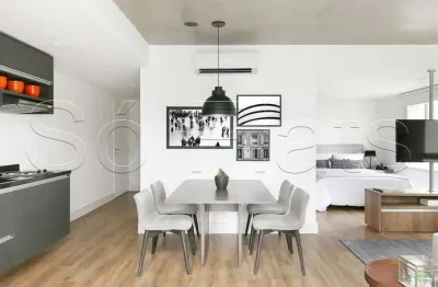 Residencial geo berrini, apto disponível para locação contendo 63m², 1 dormitório e 1 vaga.