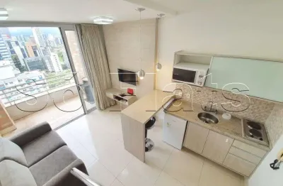 Flat disponível para locação no Brooklin, contendo 39m² 1 dormitório e 1 vaga de garagem.