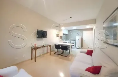 Flat no le bougainville disponível para locação com ótima localização em alphaville.