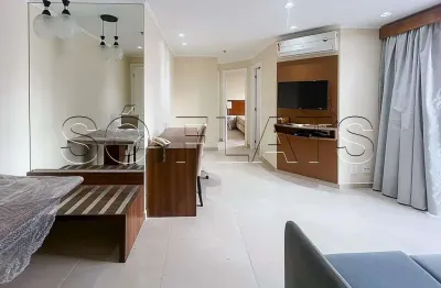 Flat prox. da avenida dos bandeirantes, av. dr. cardoso de melo e vias de acesso com 2 dormitórios.