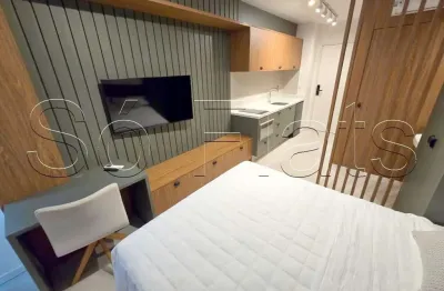 Studio nine 3134, totalmente equipado disponível para locação com 21m² e 1 dormitório.