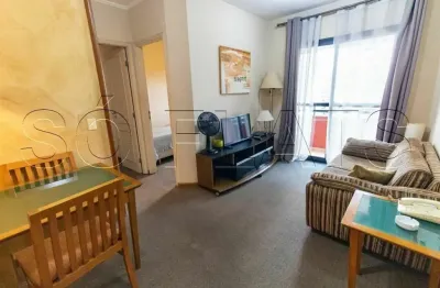 Royal brooklin, flat disponível para locação contendo 43m², 2 dormitórios e 1 vaga.