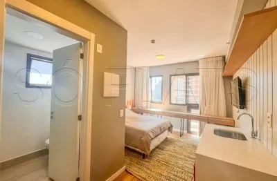 Studio atmosfera 360°, flat disponível para locação contendo 21m² e 1 dormitório.