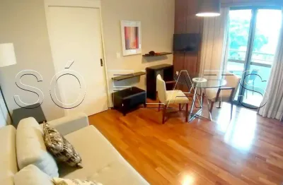 Ótimo flat completo estilo residencial no brooklin disponível para locação