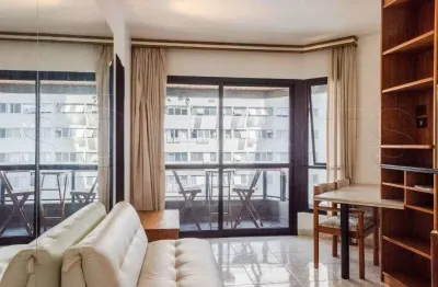 Saint denis, flato disponível para locação contendo 47m², 1 dormitório e 1 vaga de garagem.