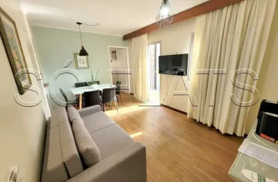 Flat no paulista flat i com 46m², 1 dormitório e 1 vaga, disponível para locação nos jardins.