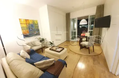 Lindíssimo flat ao estilo garden com aproximadamente 70 m² de área útil com requinte nos serviços.