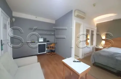 Flat estanplaza ibirapuera disponível para venda com 28m², 01 dormitório e 01 vaga de garagem