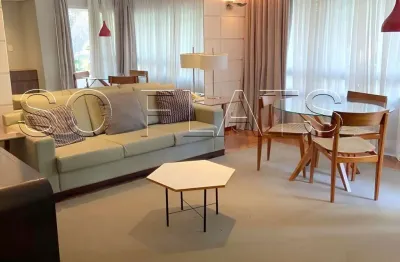 George v maria lisboa, apto de alto padrão disponível para locação contendo 66m², 1 dorm e 1 vaga.
