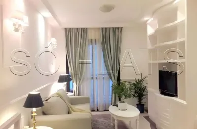 Estanconfor moema, flat disponível para locação 38m², 1 dormitório e 1 vaga de garagem.