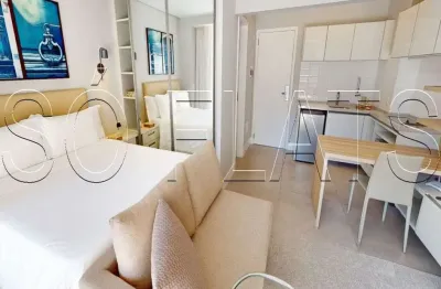 Apto para locação de alto padrão com 36m² no bairro de pinheiros ao lado do shopping iguatemi.