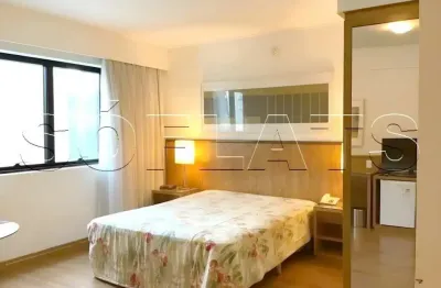 Flat disponível para locação próximo a Av Ibirapuera, estação Moema do Metrô e Shopping Ibirapuera.