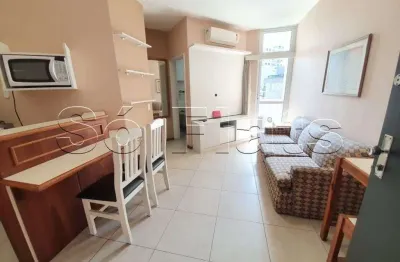 Flat no stagium studio contendo 35m², 1 dorm e 1 vaga nos jardins, disponível para locação.