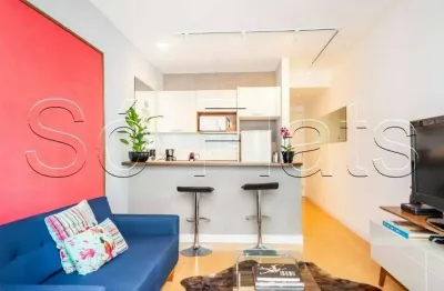 Apartamento estilo duplex disponível para locação contendo 39m², 01 dormitório e 01 vaga.
