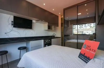 Studio apamas, flat disponível para locação contendo 28m² e 01 dormitório.