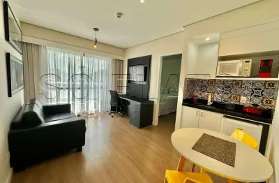 Apto no the palace disponível para locação com 33m², 01 dormitório e 01 vaga de garagem.