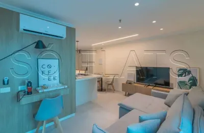 Excelente flat disponível para locação no edifício modus vivendi no bairro dos jardins.