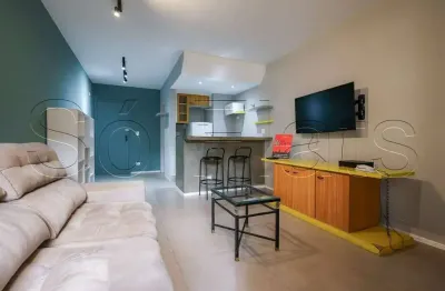 Flat a duas quadras da av. paulista, na parte mais arborizada dos jardins, disponível para locação.
