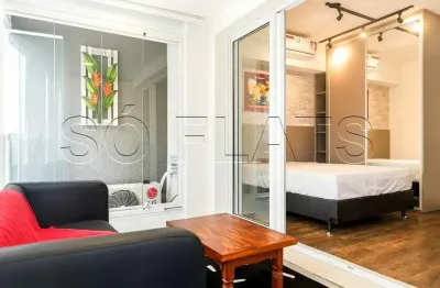 Studio no London SP disponível para locação contendo 35m², 1 dormitório e 1 vaga de garagem.