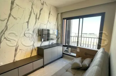 Apartamento disponível para locação em moema com 28m² totalmente mobiliado e decorado