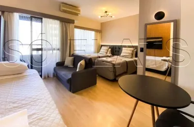 Flat disponível para locação nos Jardins, muito bem localizado próximo da Avenida Paulista.