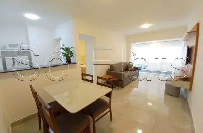 Flat disponível para locação na vila nova conceição, próximo a av. santo amaro e fmu.