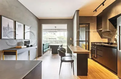 Horizonte jk, flat de extremo luxo para locação contendo 60m², 1 dormitório amplo e 1 vaga.