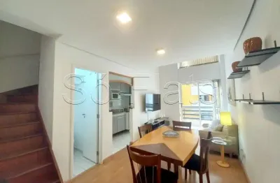 Duplex life moema, flat disponível para locação contendo 55m², 1 dormitório e 1 vaga de garagem.