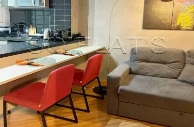 Apto no hampton park disponível para locação com 31m², 1 dormitório e 1 vaga de garagem.